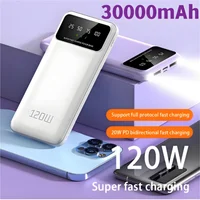 30000mah Large Capacity Power Bank 120w Super Fast Charging Powerbank Portable Battery Charger For Iphone Samsung Huawei 2025 1