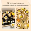 Wooden Bee Hive Sorting & Stacking Toys for Toddlers Learning Montessori Toys for Fine Motor Skill Tactile Toys Sensory Bin Toys 4