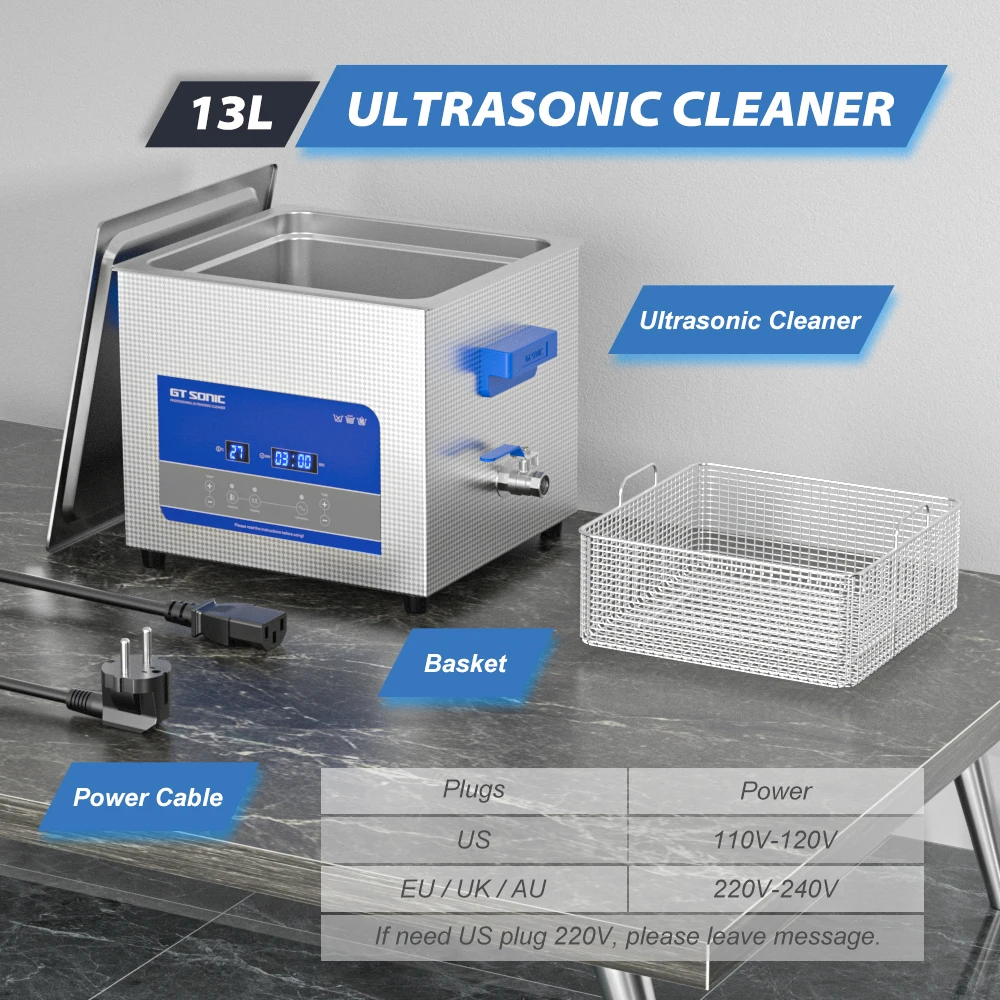 GTSONIC Ultrasonic Cleaner - 2L to 27L Digital Ultrasound Bath with Big Sale Price Description Image.This Product Can Be Found With The Tag Names Digital ultrasonic cleaner 6l, Ultrasonic cleaning machine 3l, Ultrasonic cleaning machine 6l
