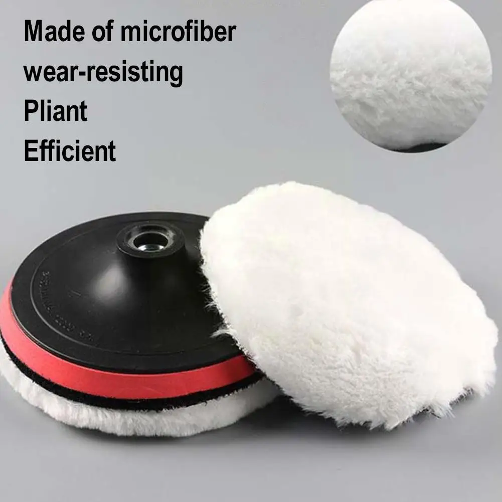 

3/4/5/6/7in Wool Polishing Disc Car Waxing Polishing Accessories Pads Auto Polisher Buffing Washing Care Car Paint C9X6