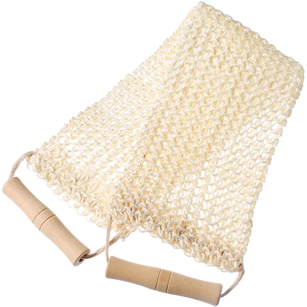 

Back Scrubber Handles Bath Shower Towel Washcloth Body Skin Exfoliator Lotion Applicator Dry Brush