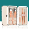 Portable 7Pcs/Set Stainless Steel Nail Clippers Kit Travel Manicure Tools Ear Cleaning Tools Nail Care Pedicure Tool 6