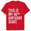 40 Ans 40th Years Birthday T Shirt Women Graphic Manga Tshirt Stepping Into My 40th Birthday Like A Queen Female Tee Top Clothes 5