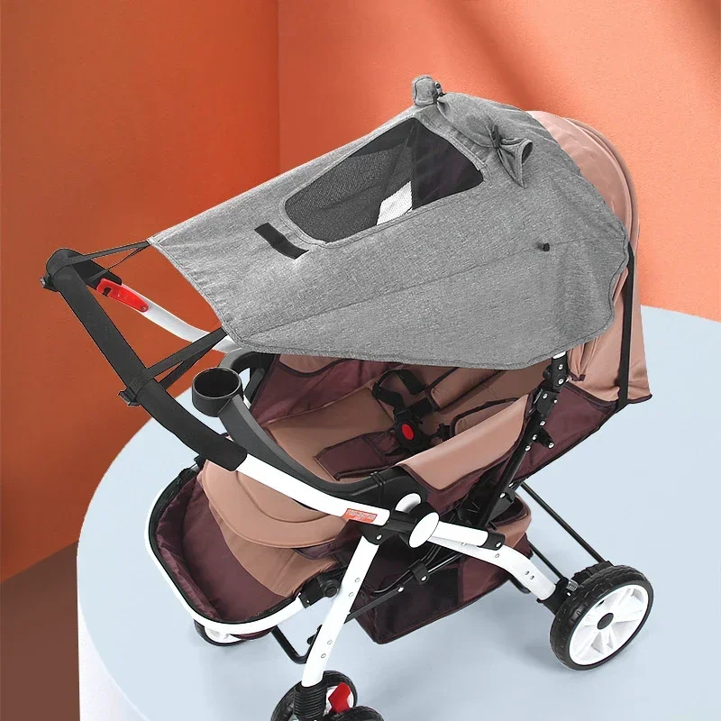 Baby Stroller Awning Accessories Shading Anti-ultraviolet Sun Cover Anti-rain Canopy Universal Baby Stroller Accessories