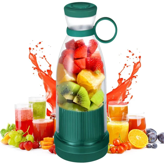 Portable Blender 1200mAh USB Rechargeable 350ml Mini Juicer Blender Smoothie Blender for Travel Sports Kitchen - Image 2