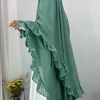 Ramadan Long Khimar Abaya Niqab Muslim Maxi Hijab Islam Prayer Clothes for Women Djellaba Turban Hijabs Musulmans Femme Eid Robe