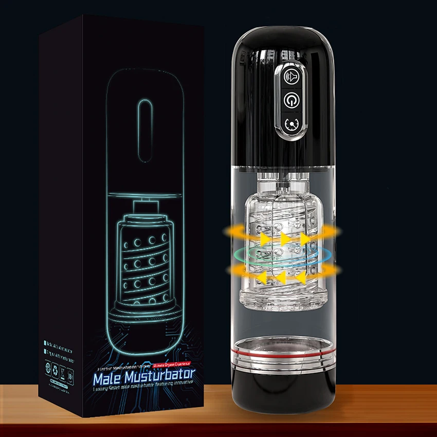 Masturbatore automatico telescopico con rotazione_voghion.com