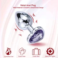 3PCS S/M/L Metall Anal Plug Butt Plug Sex Spielzeug Butt Spielzeug für Frauen Männer paare Erwachsene Spiel Masturbator Anal Diamant Sex Shop 3