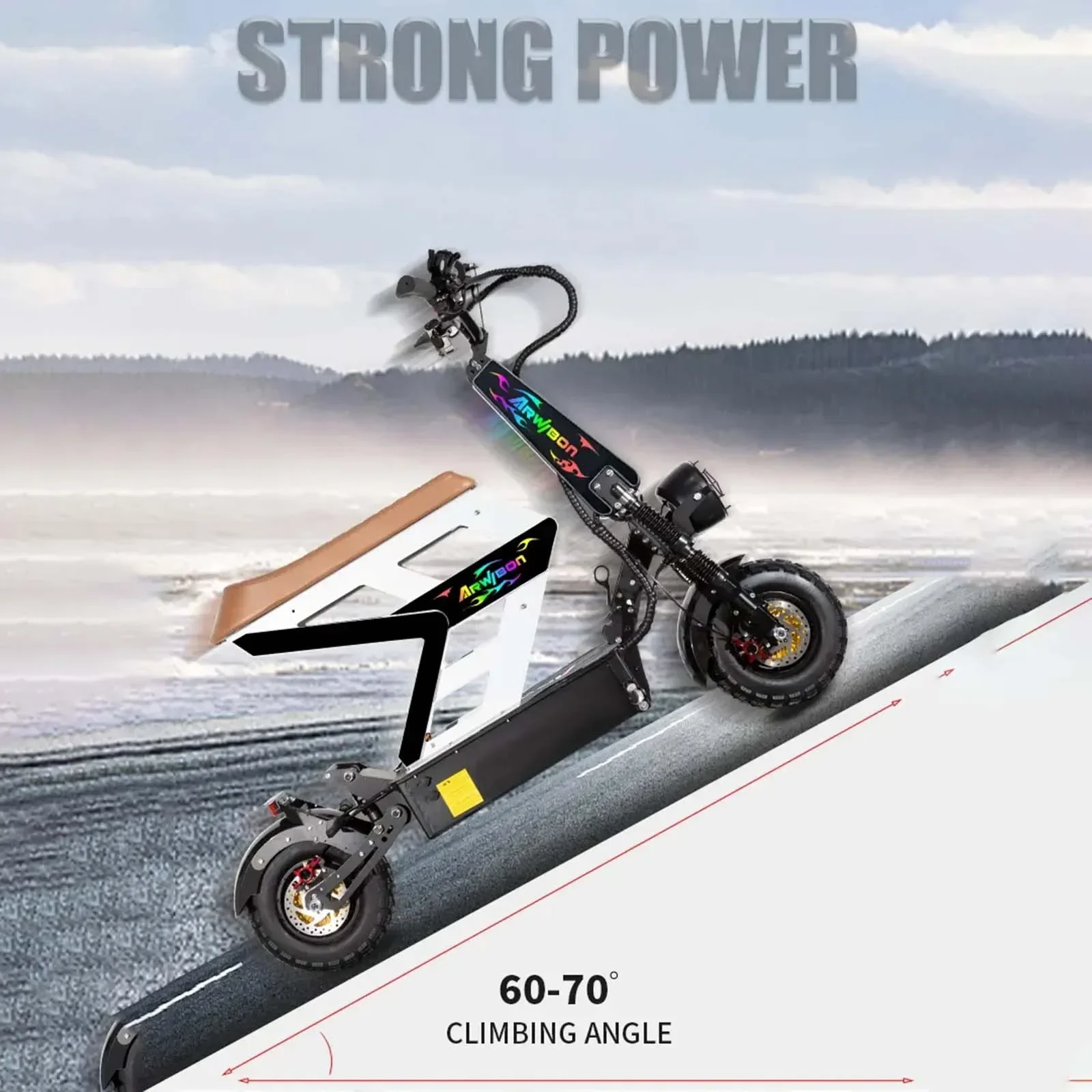 Electric Scooter m10 8000W 60V 65AH large electric scooter max speed 90-120km/H 13inch off-road tyres lcd display removable large seat escooter