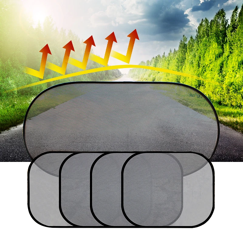 2PCS Magnetic Car Sun Shade UV Protection Car Curtain Baby Window Sunshade Side Window Mesh Sun Visor Summer Protection Film car sunshade