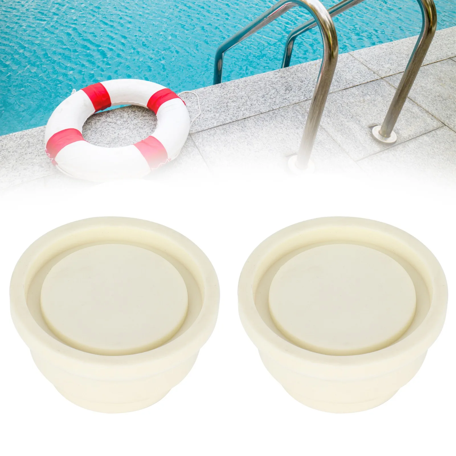 Swimming Pool Ladder Rubber Plug 2Pcs Ladder Safety Bumper Swimming Pool Accessory Swimming Pool Accessory