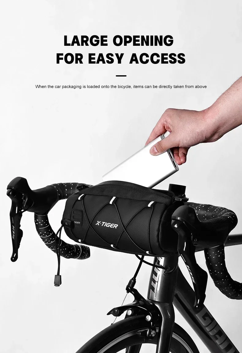 X-TIGE Radfahren Fahrradtasche Lenker Mehrzweck Wasserdicht MTB Rennrad Rahmen Schlauchtasche Umhängetasche Rucksack Einkaufstasche Fahrradtasche – Detail 7