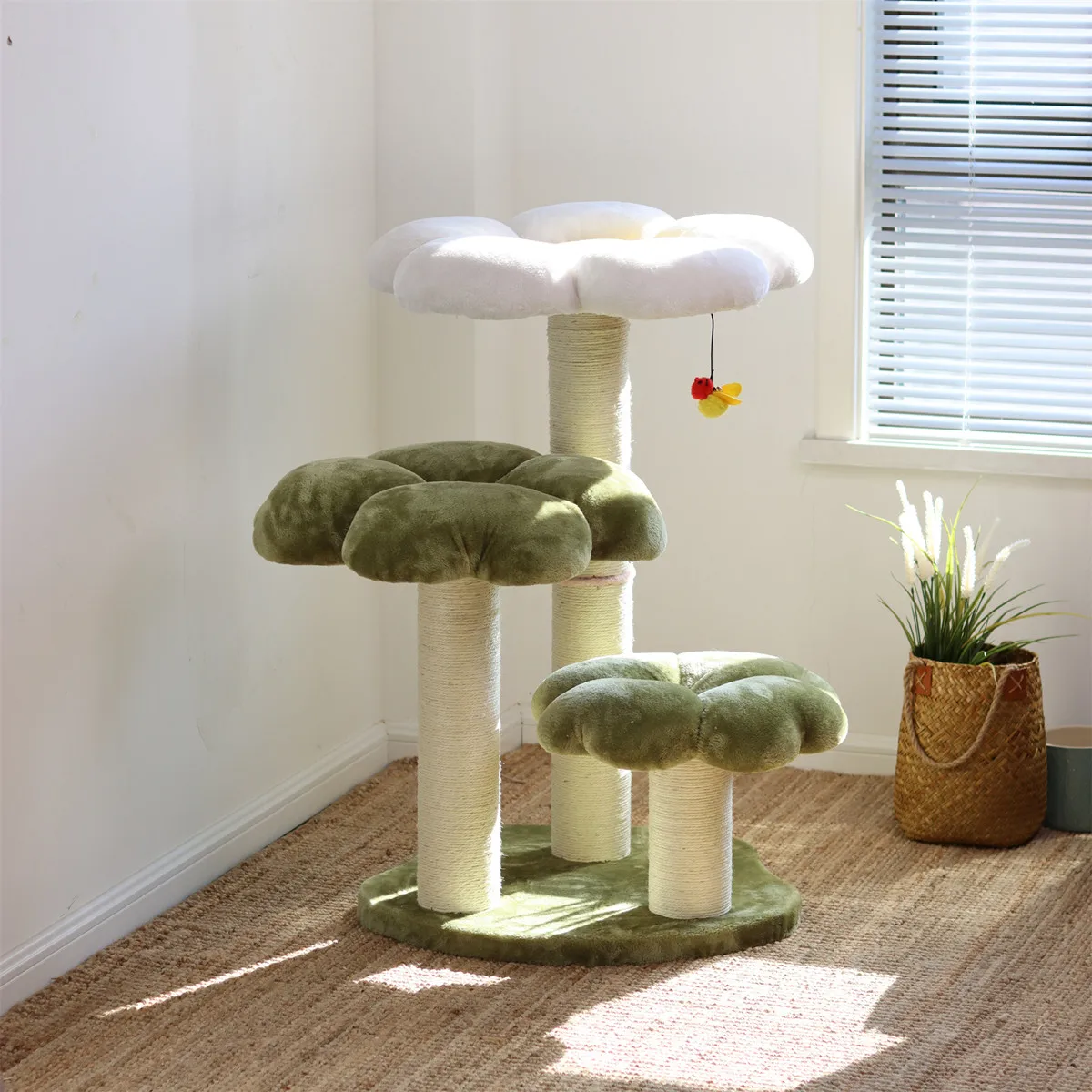 

Versatile Cat Bed Tree Combining Scratching Post and Cozy Hammock for Large Cats Durable Cat Bed Cat Climbing Frame
