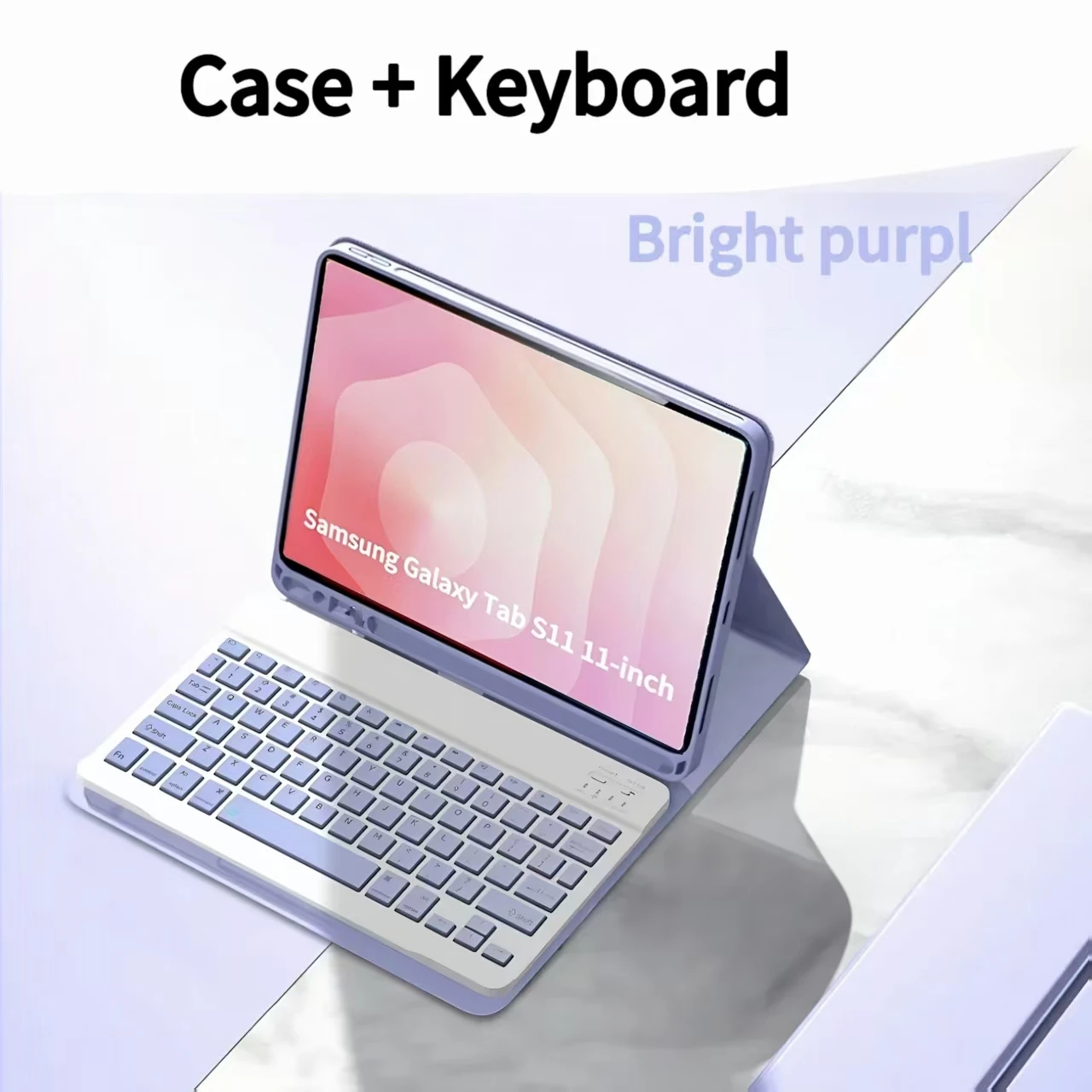 Premium Wireless Keyboard Cover for 11-Inch Tablet, Enhanced Protection & Functionality