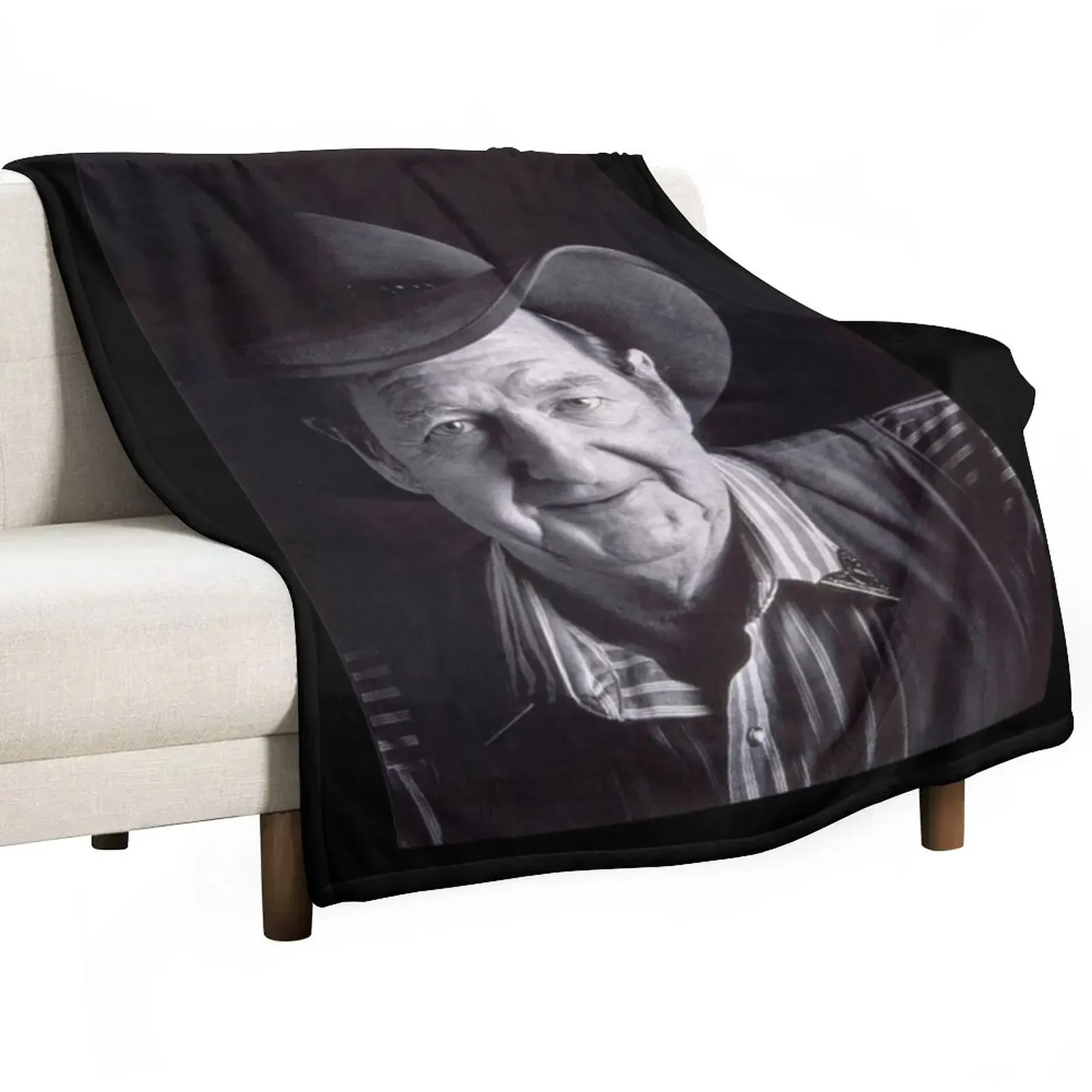 

Slim Dusty- Black & White Throw Blanket Luxury manga heavy to sleep Blankets