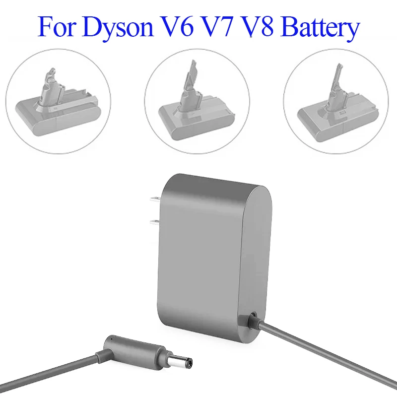 Vacuum Cleaner Charger Adapter For Dyson V6 V7 V8 Replaceable Parts Lithium Ion Battery Power Supply Cord