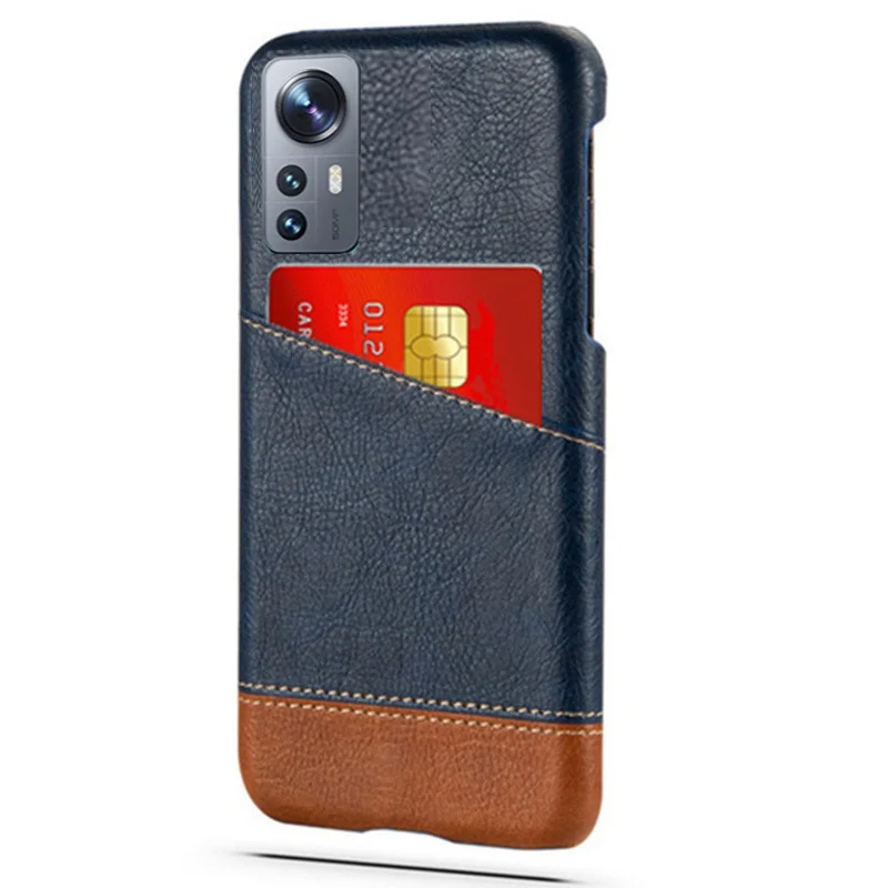 

12 Lite For Xiaomi 12 Lite Case Mixed Splice PU Leather Card Slots Cover For Xiaomi 12S Pro 12S Ultra 12 Lite 12X 11 Lite 11T