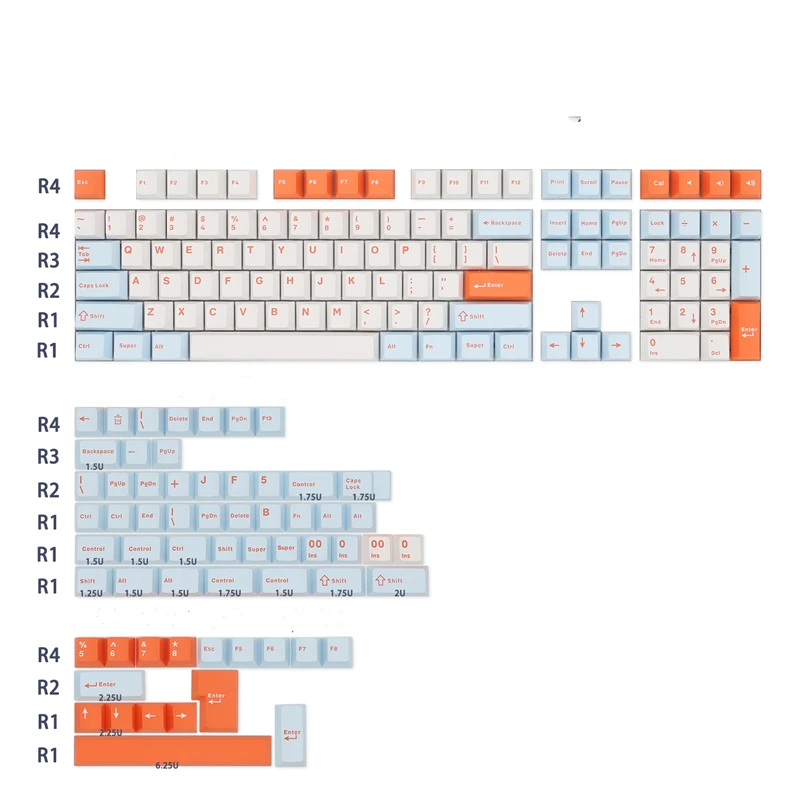 Chaves Conjunto Gmk Salmão Keycaps Pbt Duplo Tiro Chave Tampões Cereja Perfil Keycap com Iso Enter para Teclado Mecânico 171