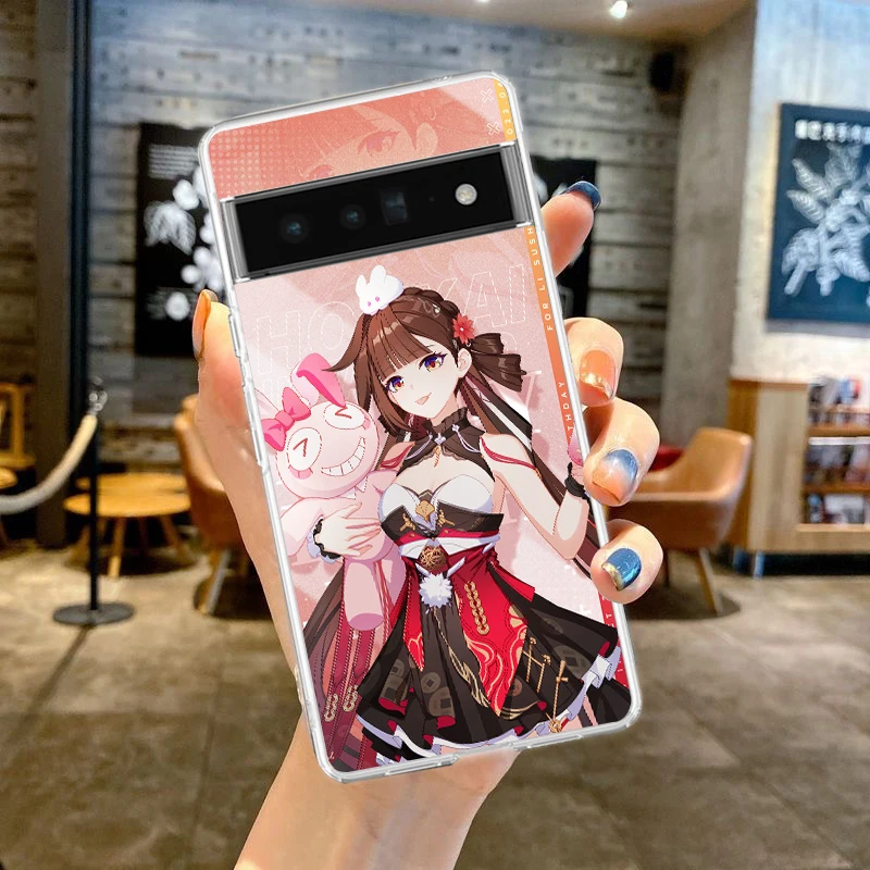 Silicone Shockproof Soft Transparent Phone Case Cover - Honkai Impact 3rd Design