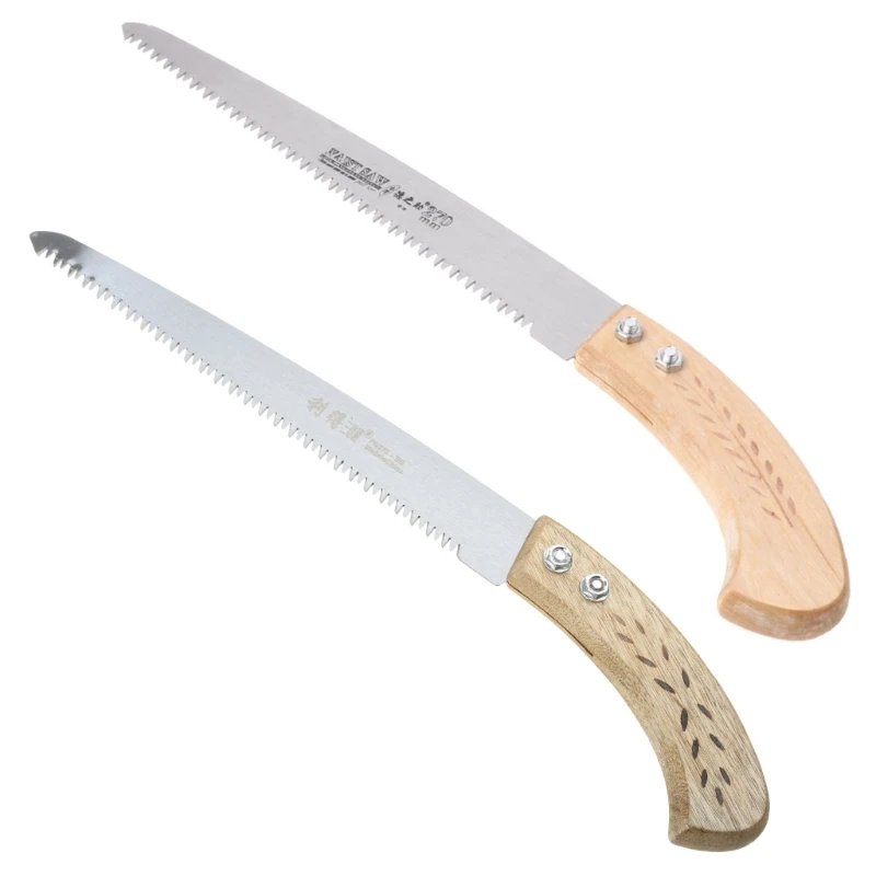 

Y1UD 270mm Pruning 3 Cutting Edges 65 Woodworking Garden Tool with Wood Handle