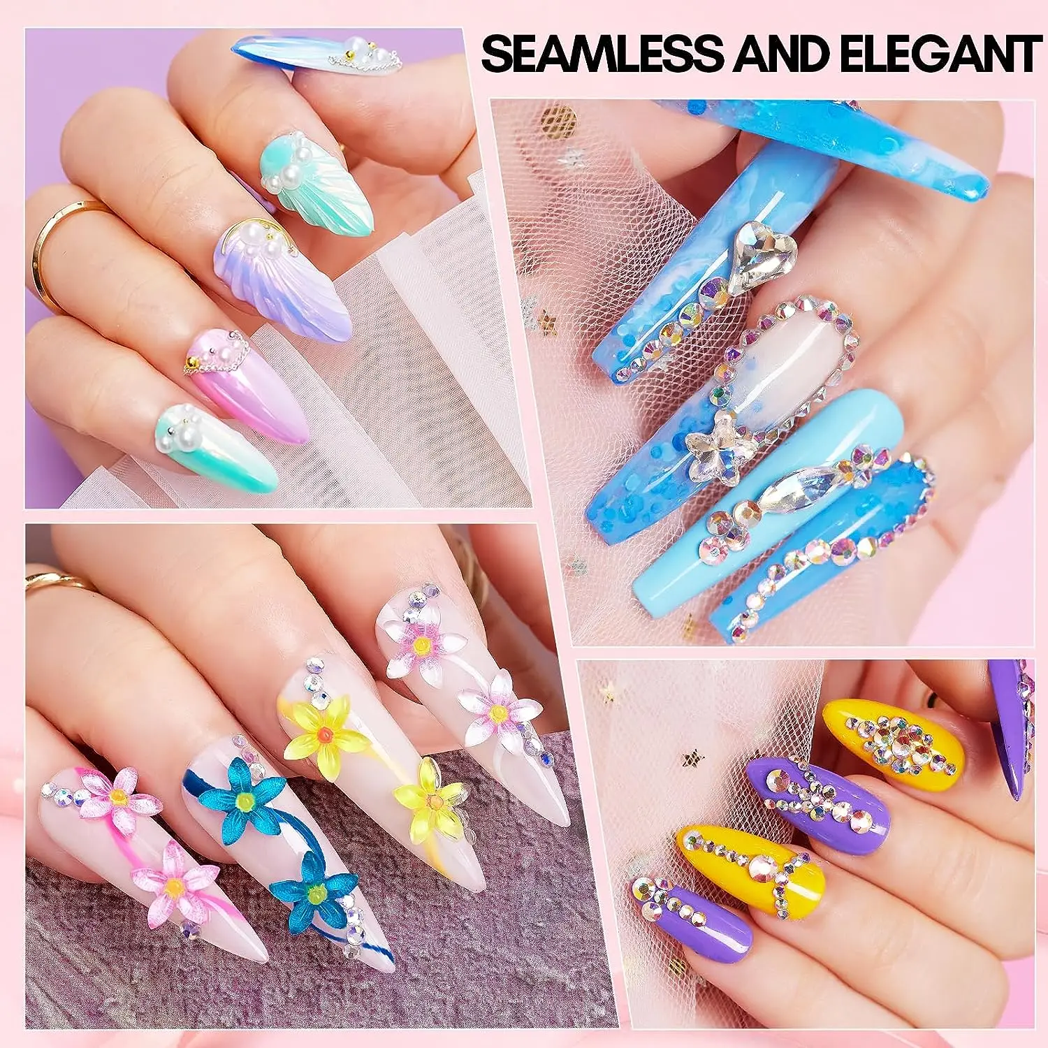 1pc Nail Rhinestone Glue Gel for Nails, 30g Super Strong Adhesive Gel for Nail Gem, Jewels, Glitter, Crystals Beads Diamonds DIY 5