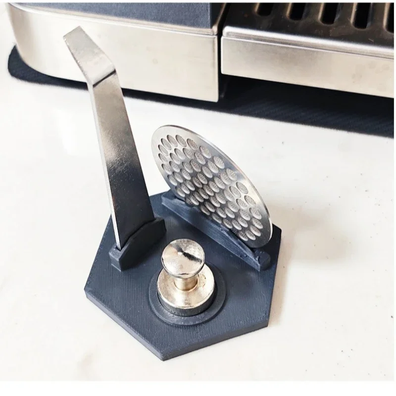 Stainless Steel Coffee Tool Storage Base for Kitchen Countertops