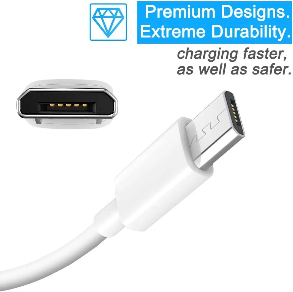 3/2/1 Meters Micro USB Fast Charging Cable Micro-USB Extension Cable for IP Camera CCTV Sync Charge Data Cable Android Phone