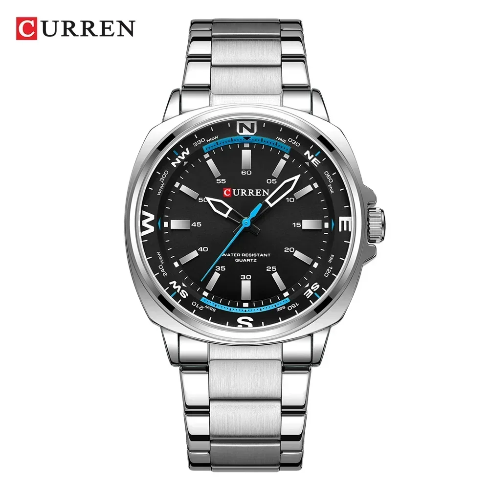 CURREN New Watches for Men Top Brand Luxury Fashion Business Quartz Men’s Wristwatch Stainless Steel Waterproof Sports Clock 4