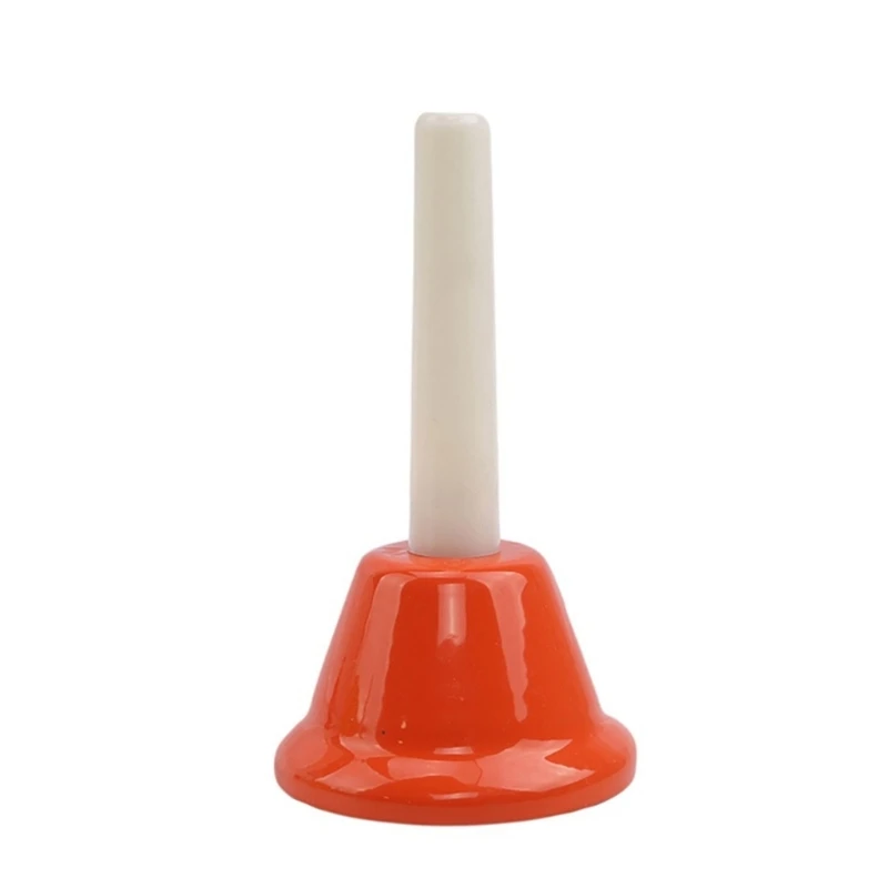 Hand Bell 8 Note Handbells Set Musical Percussion Bells Music Toy for Church Chorus Wedding Family Party Children Percussion Instruments