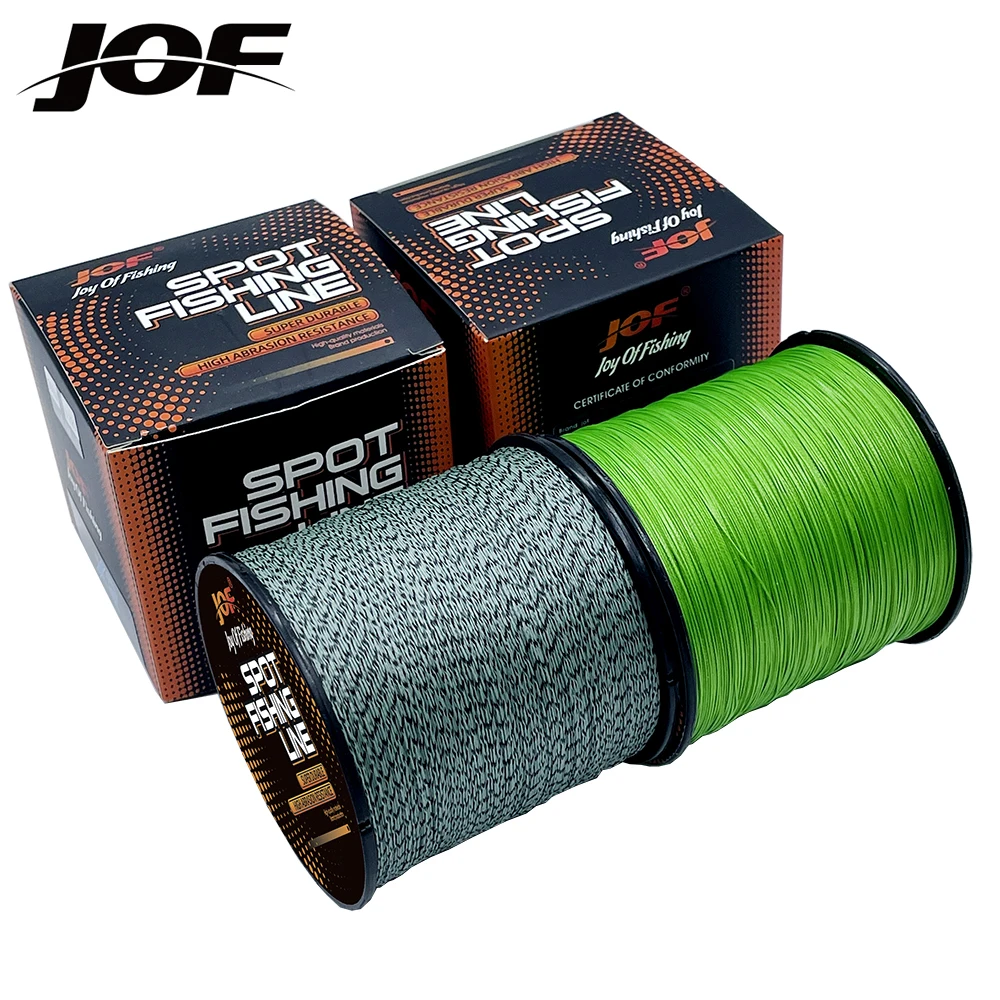 

JOF 8 Strands Fly Cord Multifilament Durable Wire Smooth Carp Fishing Tackle 500M 300M PE Braided Fishing Line 18-78LB