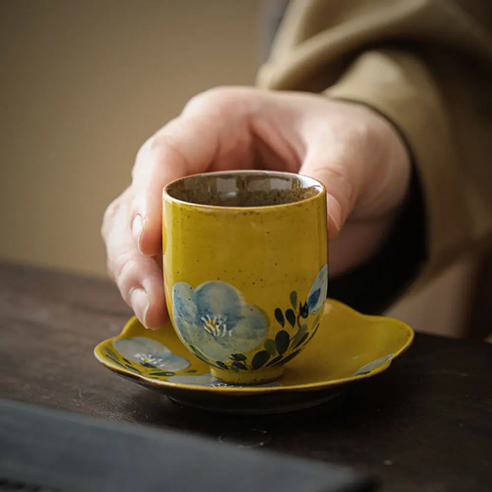 أكواب شاي يابانية من السيراميك فناجين شاي كلاسيكية...