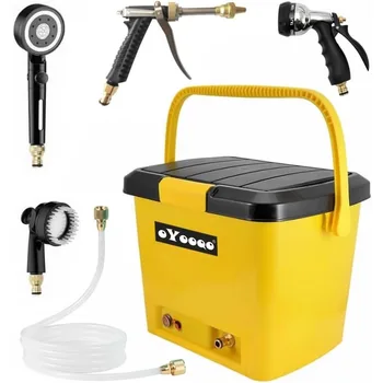 Portable Camping shower | Outdoor shower kit for camping | High pressure car wash and garden spray, 5 gallons