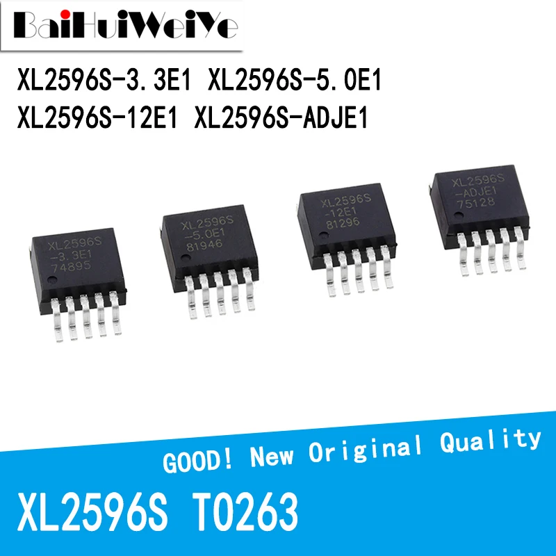 

10PCS/LOT XL2596S-3.3E1 XL2596S-5.0E1 XL2596S-12E1 XL2596S-ADJE1 XL2596S TO263 TO263-5 LM2596 Voltage Regulator Chip New
