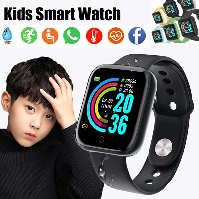 Silicone Kids Smartwatch Fitness Tracker Heart Rate Monitor For Boys Girls  Waterproof Children Smart Watches Child Smart Watch - AliExpress