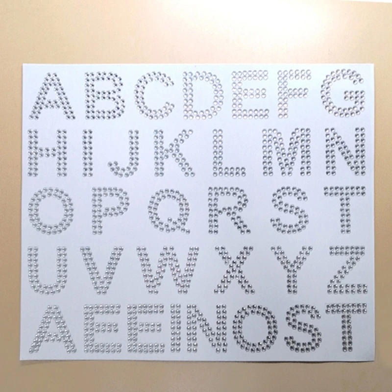 

Letter Number Sticker Scrapbooking Diamonds Album Wedding Card Photo DIIY