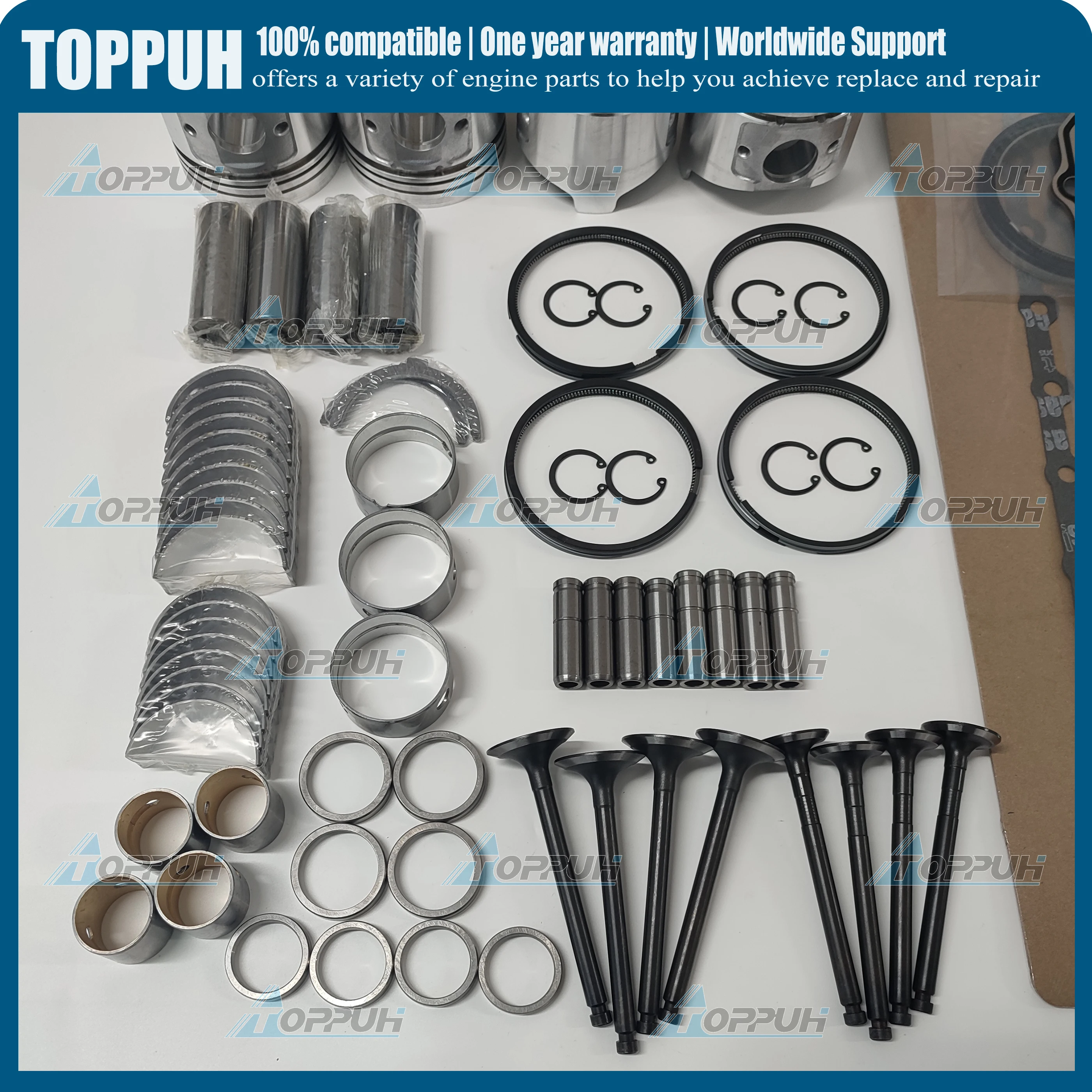 Engine overhaul rebuild kit For Thermo King 486V TK486V TK486VG TK486VH Liner Piston Ring Full set