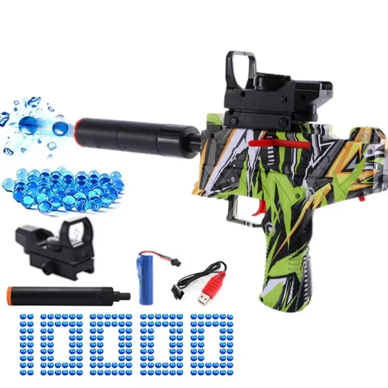 

Новинка 2024, электрический игрушечный пистолет Uzi Gel Blaster с водяными бусинами, пистолет для брызг, шар для страйкбола, пистолет для игр на открытом воздухе для взрослых и детей, подарок
