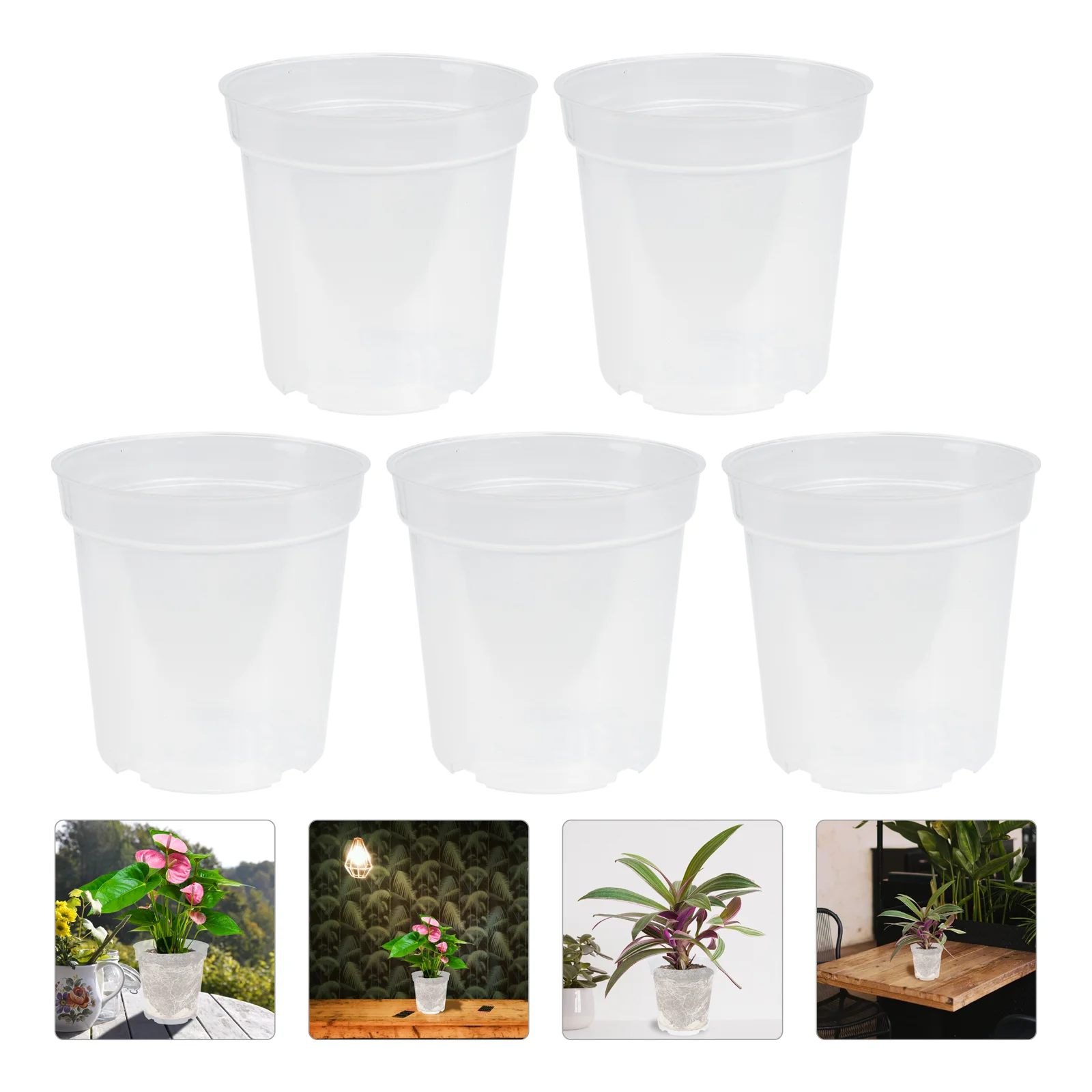 

Strawberry Planting Pot Transparent Nursery Flower Pots Plastic Gardening Cup Cups Cultivation Outdoor Containers