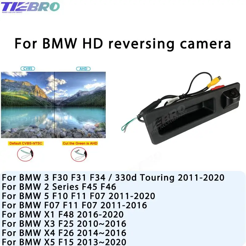 

TIEBRO AHD 1080P Car Rear View Camera Parking Reverse CCD Night Vision Backup For BMW 3 Series F30 F31 F34 F10 F11 F07 X1 X3 X5