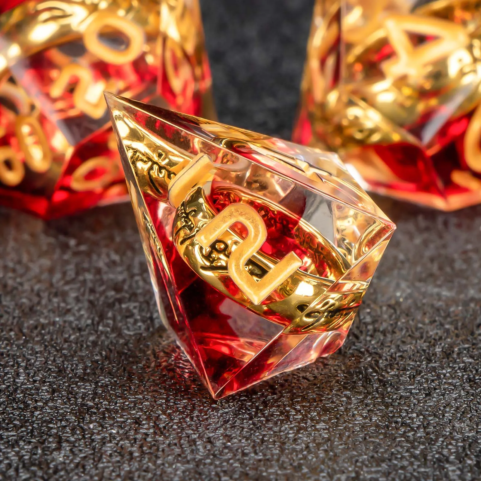 DnD Dice Ring Set Include One Ring Polyhedral Dice