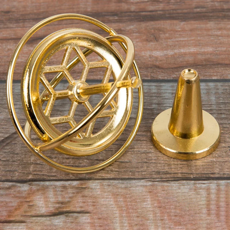 Spinning top toy Gyroscope toy Finger gyroscope toy Mini Metal Gyro Puzzle Toy Self-balancing Finger Gyroscope Colorful Anti Anxiety Adults Kids Stress Relief Spinning Top Toys
