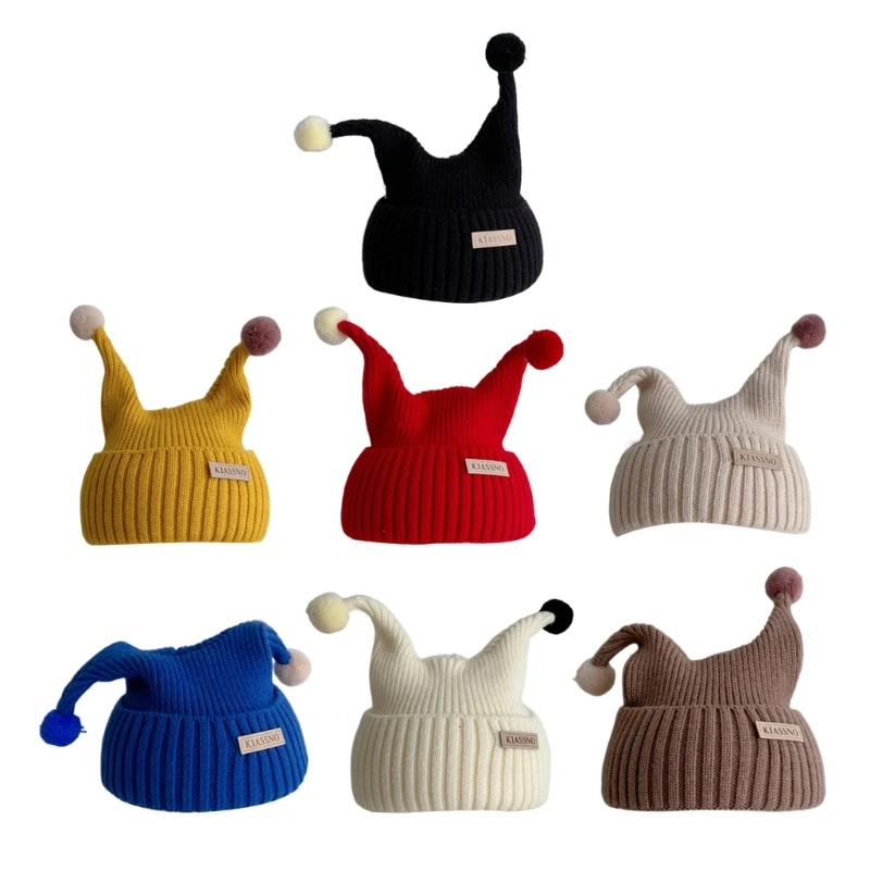 

Adorable Knit Baby Hat with Antenna Alike, Fashionable Beanie Cap Soft Warm Bonnet Trendy Cosy Headdress for DropShipping