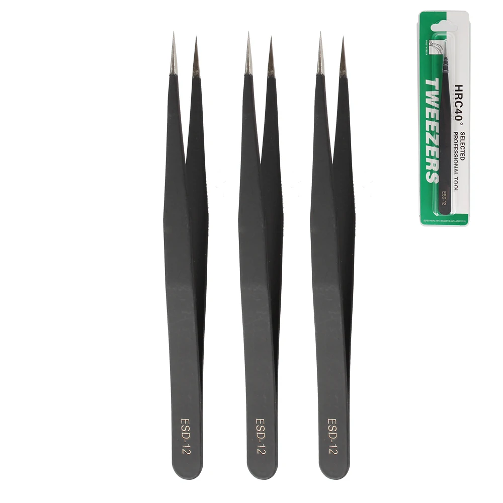 Precision Antistatic Tweezers and Multifunction Nipper Tool Set