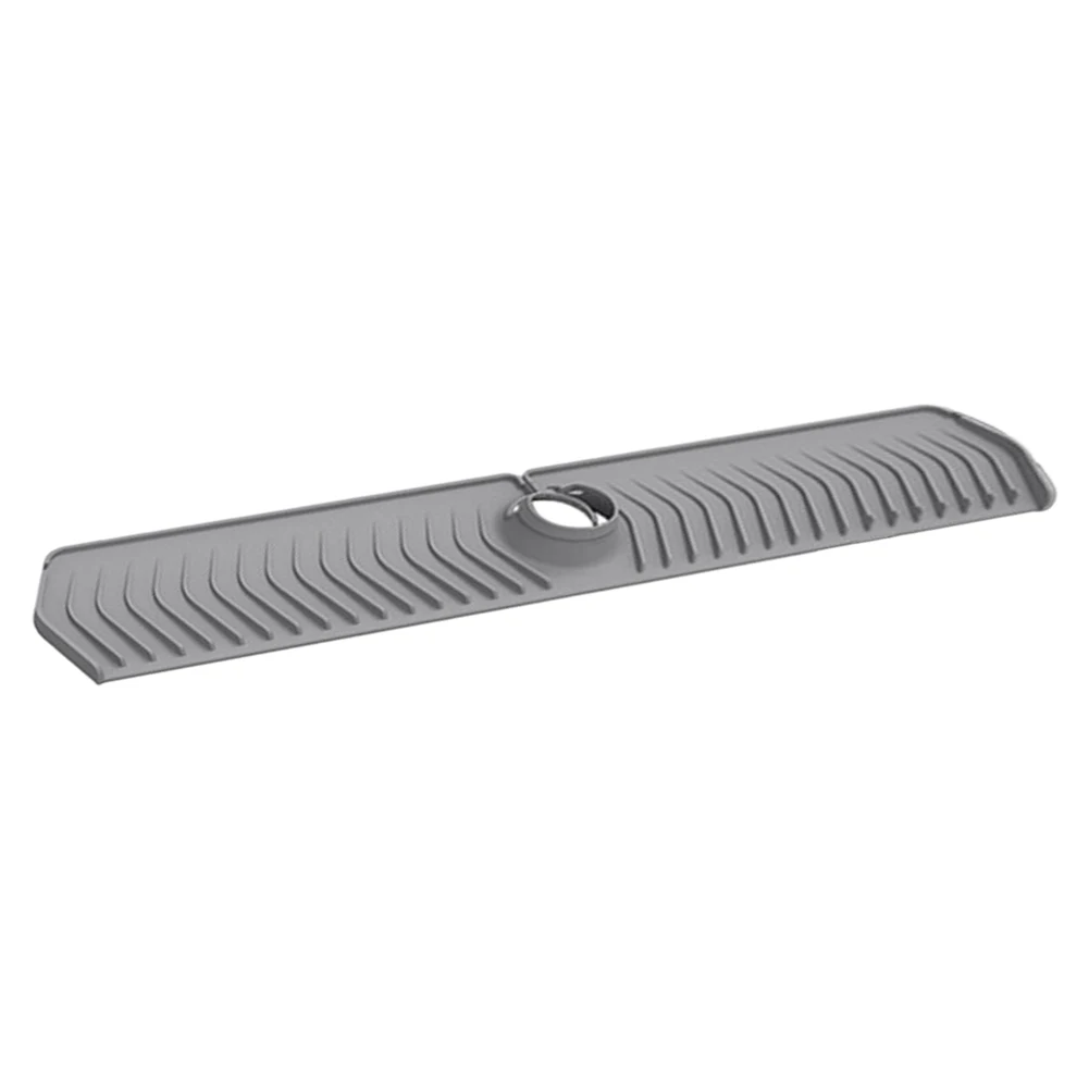 Silicone Sink Splash Guard Easy To Install Behind Faucet Protector Mat Fast Drainage for Kitchen Counter Bathroom for Faucet