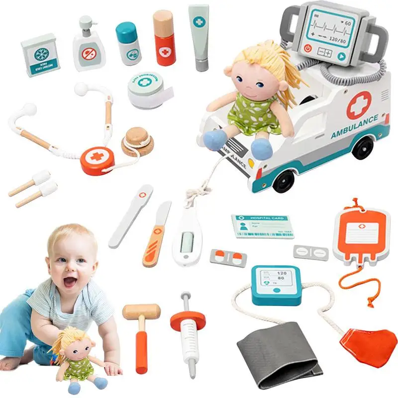 doctor-kit-ambulanza-serie-gioco-di-imitazione-gioco-prescolare-in-legno-giocattolo-educativo-precoce-gioco-di-ruolo-montessori-giocattoli-per-l'apprendimento-fine