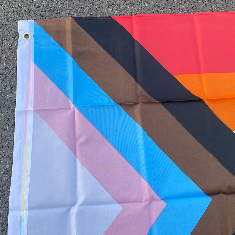 Rainbow Flag Aerlxemrbrae 150X90CM Banner 100D Polyester Grommets lgbt Gay Progress Pride