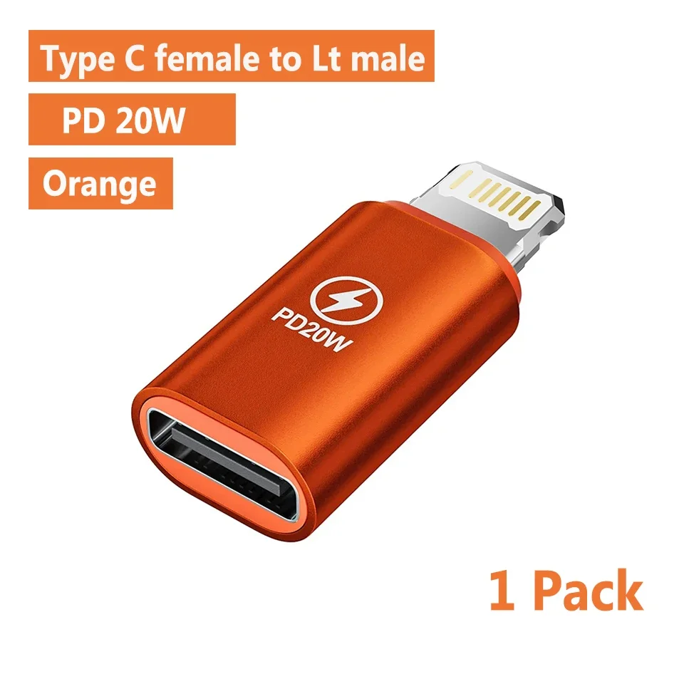 High-Speed Lightning to USB-C Power Adapter for Fast Charging and Data Transfer
