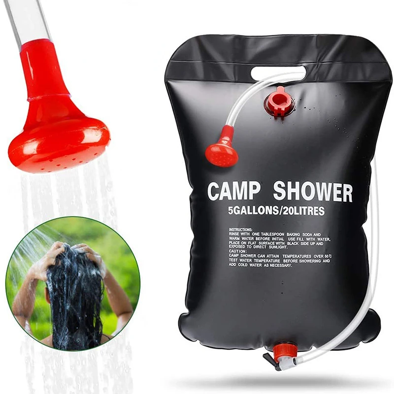Camping Equipment Outdoor Bag Portable Solar Camping Shower 20l