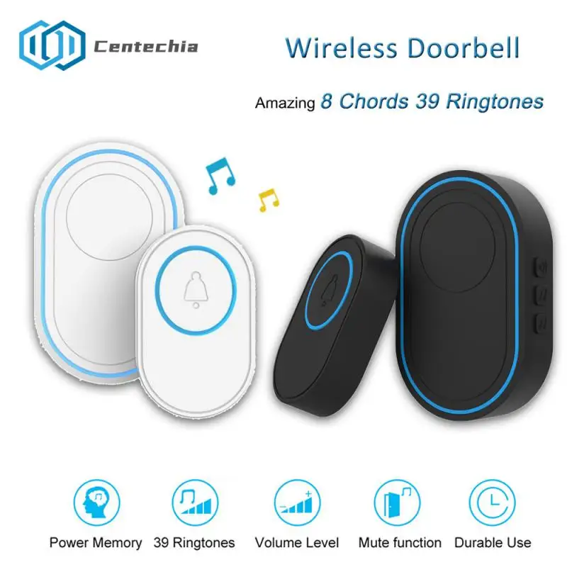 

Home Wireless Doorbell Intelligent Wireless Doorbell Motion Sensor Waterproof 100M Remote EU UK US Plug Smart Door Bell Chime