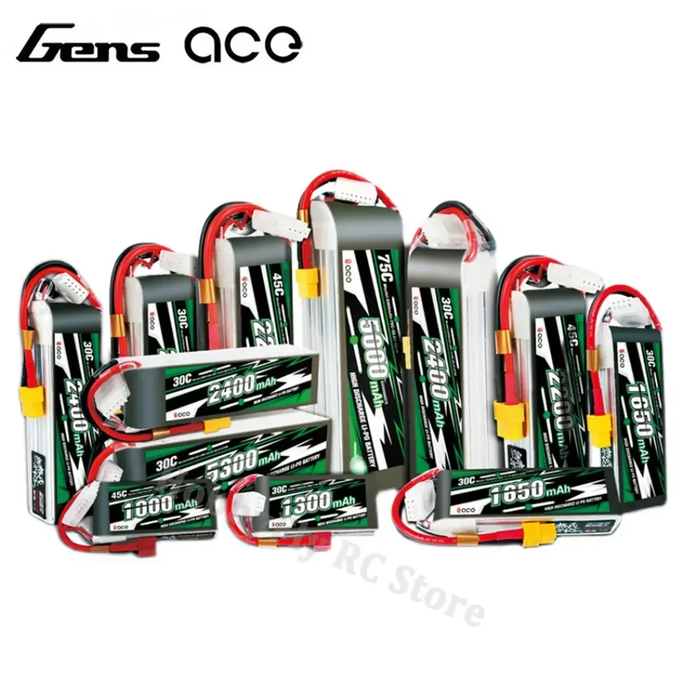 Batterie LiPo 2S/3S 1800-2700mAh 20C-45C XT60/T pour RC
